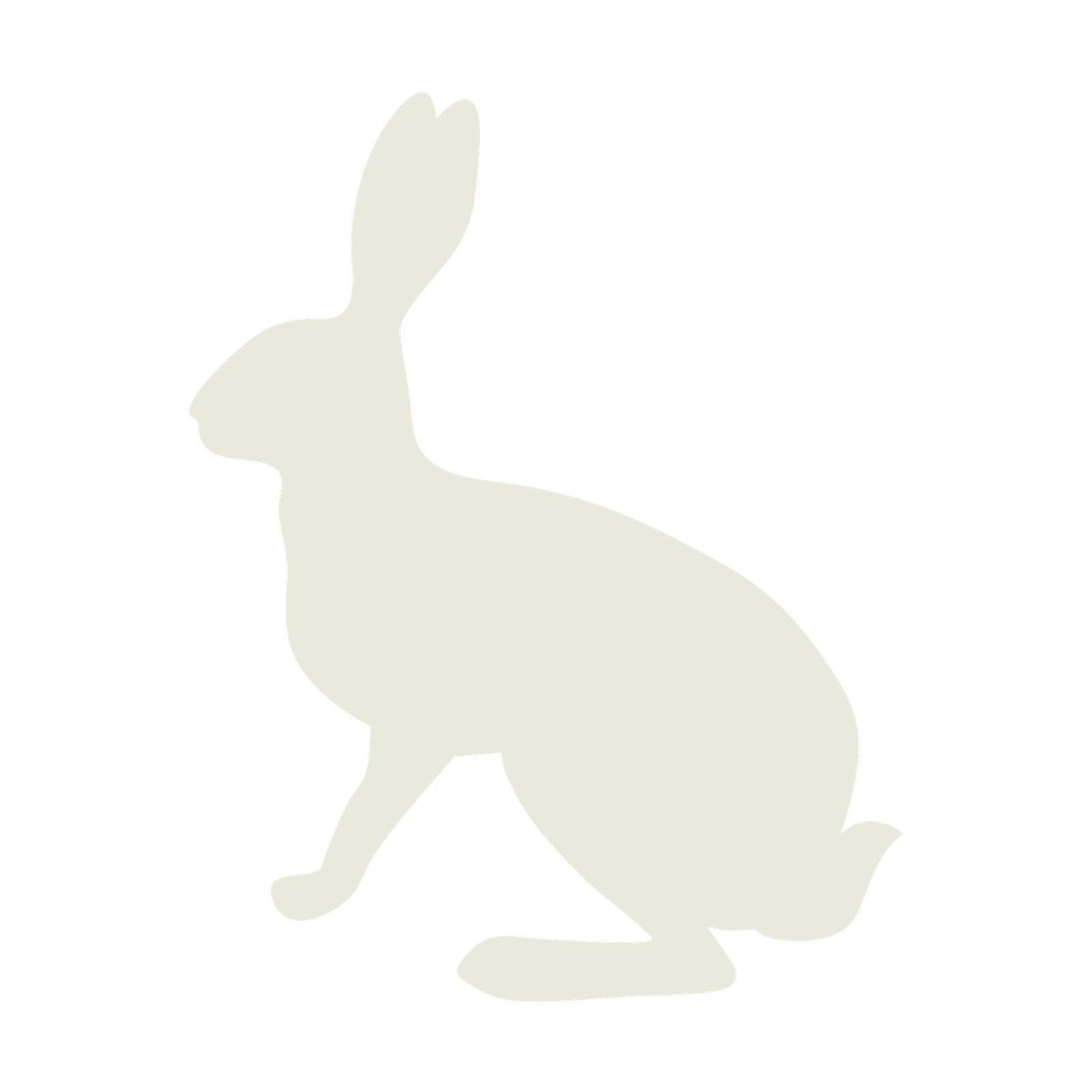 rabbit white icon