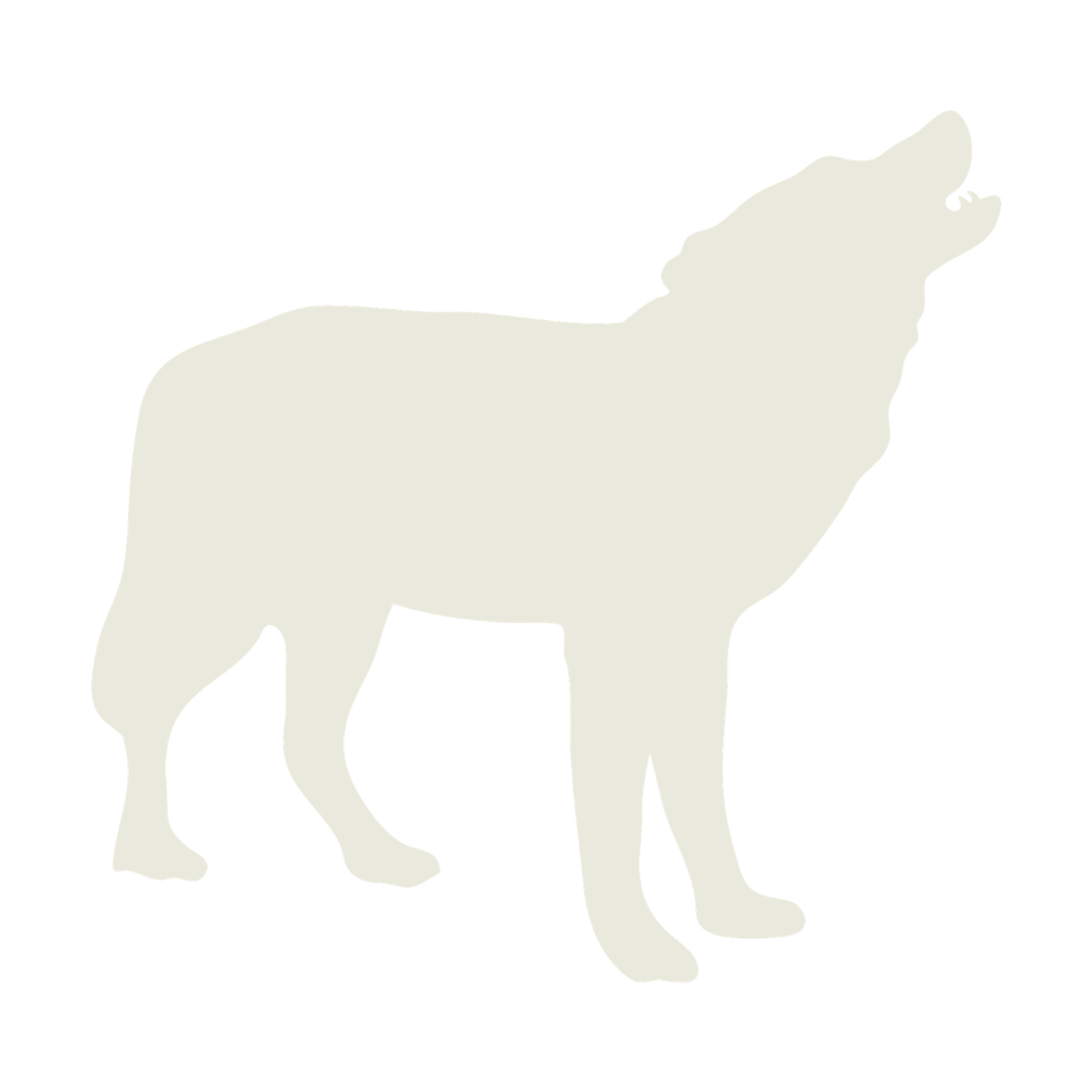 wolf white icon